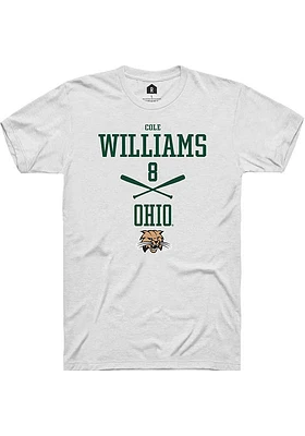 Cole Williams Ohio Bobcats Rally NIL Sport Icon Short Sleeve T Shirt