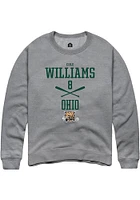 Cole Williams Rally Ohio Bobcats Mens NIL Sport Icon Long Sleeve Crew Sweatshirt