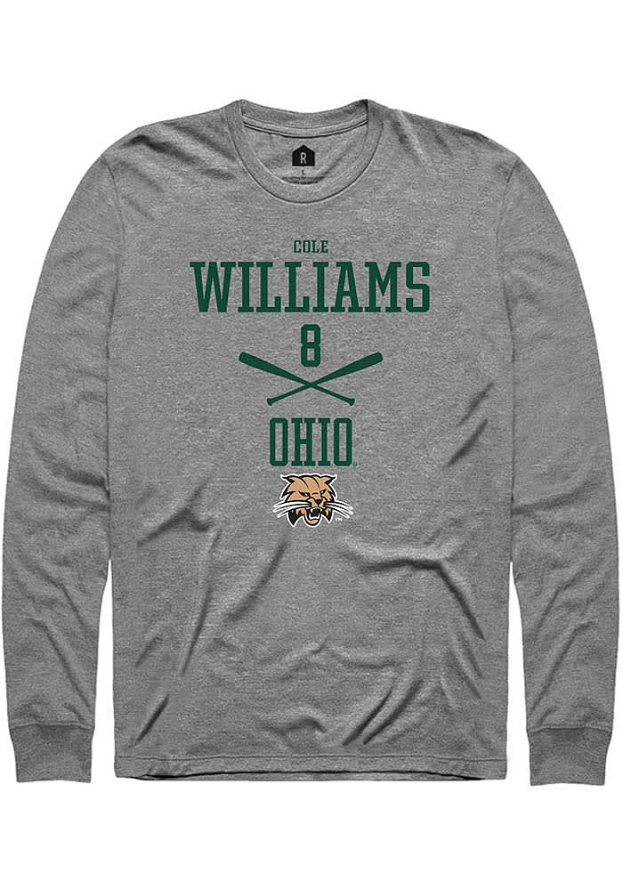 Cole Williams Ohio Bobcats Rally NIL Sport Icon Long Sleeve T Shirt