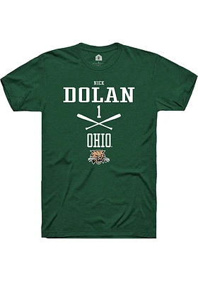 Nick Dolan Ohio Bobcats Rally NIL Sport Icon Short Sleeve T Shirt