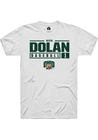 Nick Dolan Ohio Bobcats Rally NIL Stacked Box Short Sleeve T Shirt