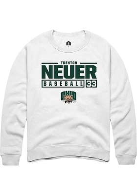 Trenton Neuer Rally Ohio Bobcats Mens NIL Stacked Box Long Sleeve Crew Sweatshirt