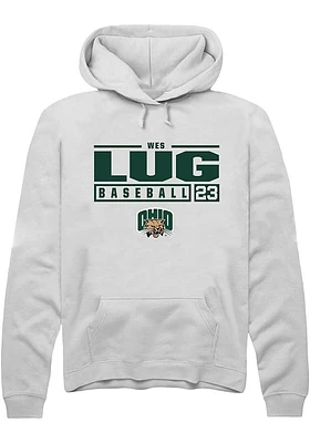 Wes Lug Rally Ohio Bobcats Mens NIL Stacked Box Long Sleeve Hoodie