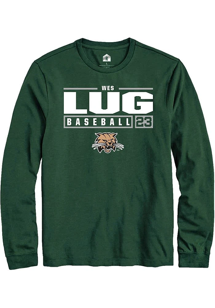 Wes Lug Ohio Bobcats Rally NIL Stacked Box Long Sleeve T Shirt