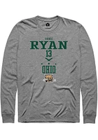 Annie Ryan  Ohio Bobcats Graphite Rally NIL Sport Icon Long Sleeve T Shirt