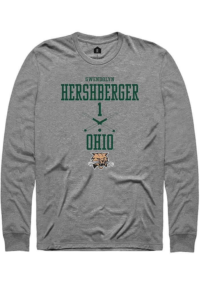 Gwendolyn Hershberger  Ohio Bobcats Graphite Rally NIL Sport Icon Long Sleeve T Shirt