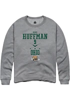 Mary Huffman  Rally Ohio Bobcats Mens Graphite NIL Sport Icon Long Sleeve Crew Sweatshirt