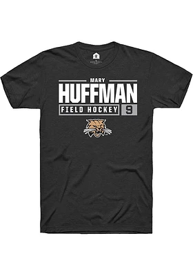 Mary Huffman Ohio Bobcats Rally NIL Stacked Box Short Sleeve T Shirt