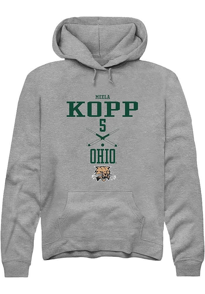 Meela Kopp  Rally Ohio Bobcats Mens Graphite NIL Sport Icon Long Sleeve Hoodie