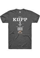 Meela Kopp  Ohio Bobcats Dark Grey Rally NIL Sport Icon Short Sleeve T Shirt