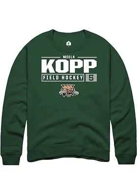 Meela Kopp Rally Ohio Bobcats Mens NIL Stacked Box Long Sleeve Crew Sweatshirt