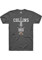 Zoe Collins  Ohio Bobcats Dark Grey Rally NIL Sport Icon Short Sleeve T Shirt