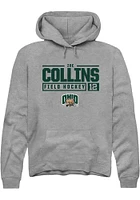 Zoe Collins  Rally Ohio Bobcats Mens Graphite NIL Stacked Box Long Sleeve Hoodie