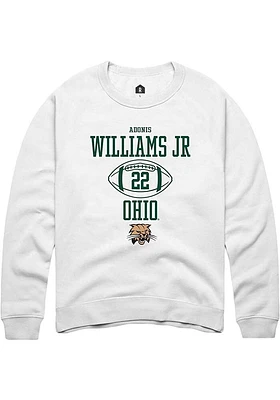 Adonis Williams Jr. Rally Ohio Bobcats Mens NIL Sport Icon Long Sleeve Crew Sweatshirt