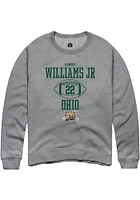 Adonis Williams Jr.  Rally Ohio Bobcats Mens Graphite NIL Sport Icon Long Sleeve Crew Sweatshirt