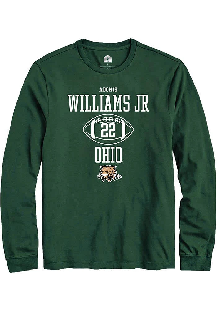 Adonis Williams Jr. Ohio Bobcats Rally NIL Sport Icon Long Sleeve T Shirt