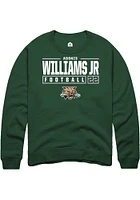 Adonis Williams Jr. Rally Ohio Bobcats Mens NIL Stacked Box Long Sleeve Crew Sweatshirt