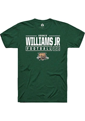 Adonis Williams Jr. Ohio Bobcats Rally NIL Stacked Box Short Sleeve T Shirt