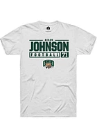 Aidan Johnson Ohio Bobcats Rally NIL Stacked Box Short Sleeve T Shirt