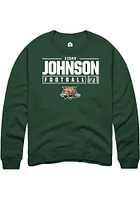 Aidan Johnson Rally Ohio Bobcats Mens NIL Stacked Box Long Sleeve Crew Sweatshirt