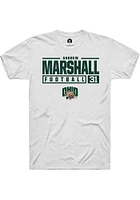 Andrew Marshall Ohio Bobcats Rally NIL Stacked Box Short Sleeve T Shirt