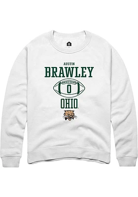 Austin Brawley Rally Ohio Bobcats Mens NIL Sport Icon Long Sleeve Crew Sweatshirt