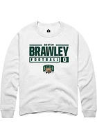 Austin Brawley Rally Ohio Bobcats Mens NIL Stacked Box Long Sleeve Crew Sweatshirt