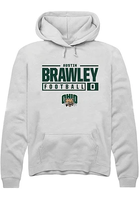 Austin Brawley Rally Ohio Bobcats Mens NIL Stacked Box Long Sleeve Hoodie