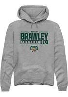 Austin Brawley  Rally Ohio Bobcats Mens Graphite NIL Stacked Box Long Sleeve Hoodie