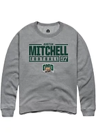 Austin Mitchell  Rally Ohio Bobcats Mens Graphite NIL Stacked Box Long Sleeve Crew Sweatshirt