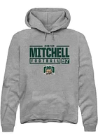 Austin Mitchell  Rally Ohio Bobcats Mens Graphite NIL Stacked Box Long Sleeve Hoodie