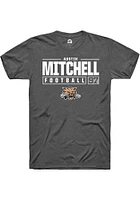 Austin Mitchell  Ohio Bobcats Dark Grey Rally NIL Stacked Box Short Sleeve T Shirt