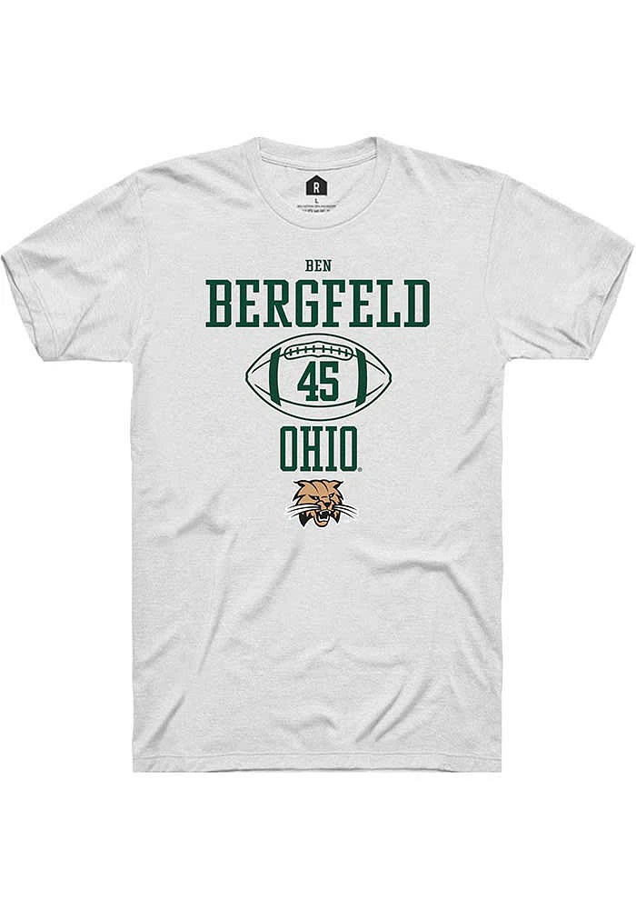 Ben Bergfeld Ohio Bobcats Rally NIL Sport Icon Short Sleeve T Shirt