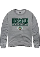 Ben Bergfeld  Rally Ohio Bobcats Mens Graphite NIL Stacked Box Long Sleeve Crew Sweatshirt