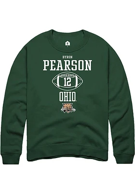 Byron Pearson Rally Ohio Bobcats Mens NIL Sport Icon Long Sleeve Crew Sweatshirt