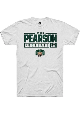 Byron Pearson Ohio Bobcats Rally NIL Stacked Box Short Sleeve T Shirt