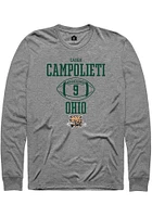 Caden Campolieti  Ohio Bobcats Graphite Rally NIL Sport Icon Long Sleeve T Shirt