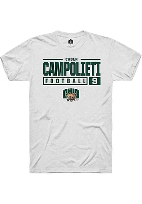 Caden Campolieti Ohio Bobcats Rally NIL Stacked Box Short Sleeve T Shirt