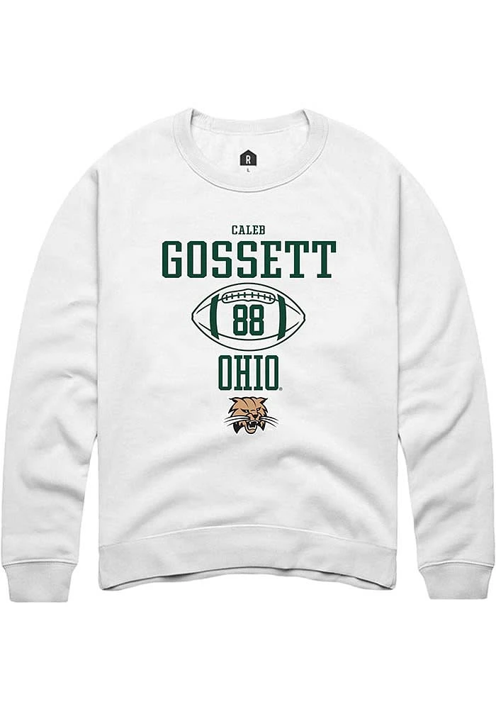 Caleb Gossett Rally Ohio Bobcats Mens NIL Sport Icon Long Sleeve Crew Sweatshirt