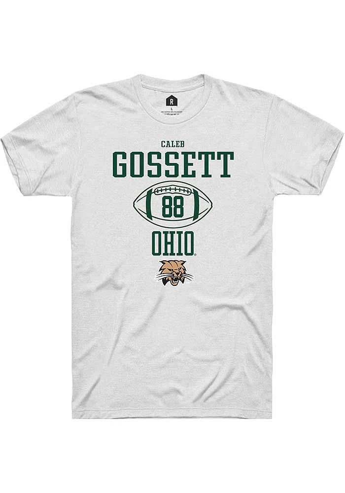 Caleb Gossett Ohio Bobcats Rally NIL Sport Icon Short Sleeve T Shirt