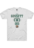 Caleb Gossett Ohio Bobcats Rally NIL Sport Icon Short Sleeve T Shirt