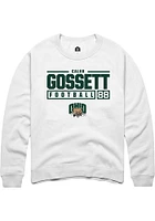 Caleb Gossett Rally Ohio Bobcats Mens NIL Stacked Box Long Sleeve Crew Sweatshirt