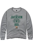 Dane Jackson  Rally Ohio Bobcats Mens Graphite NIL Sport Icon Long Sleeve Crew Sweatshirt