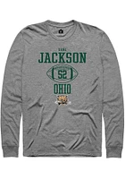 Dane Jackson  Ohio Bobcats Graphite Rally NIL Sport Icon Long Sleeve T Shirt