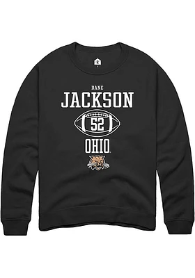 Dane Jackson Rally Ohio Bobcats Mens NIL Sport Icon Long Sleeve Crew Sweatshirt