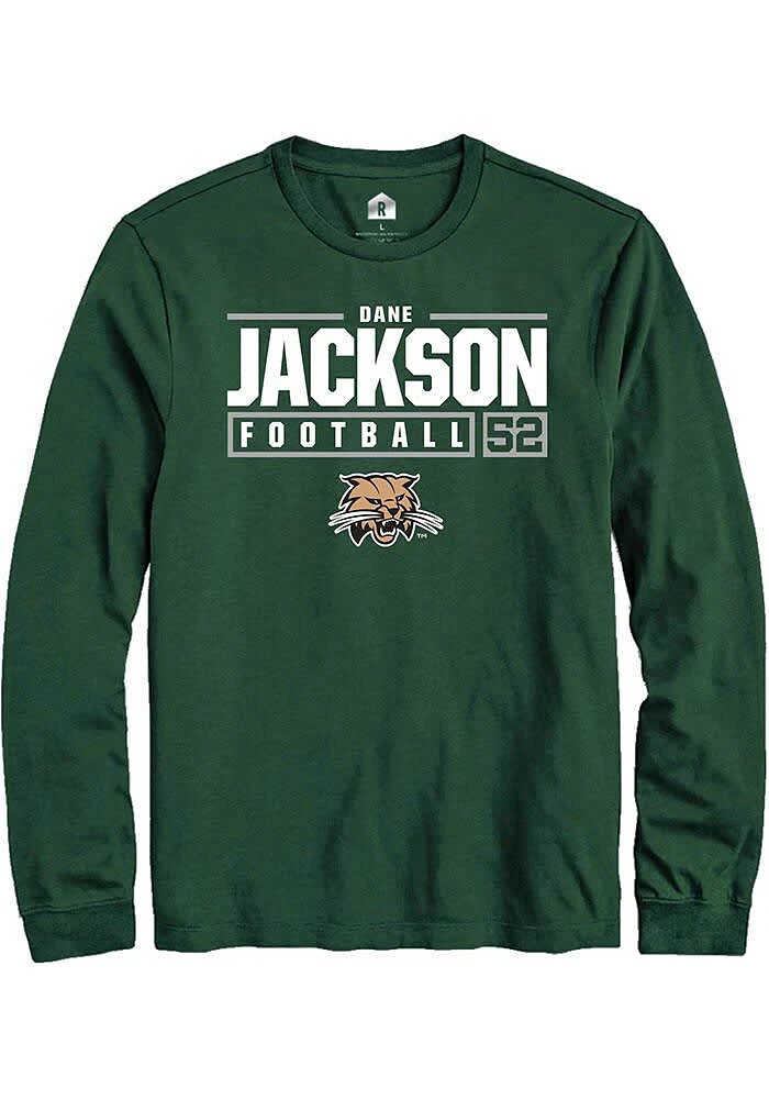 Dane Jackson Ohio Bobcats Rally NIL Stacked Box Long Sleeve T Shirt