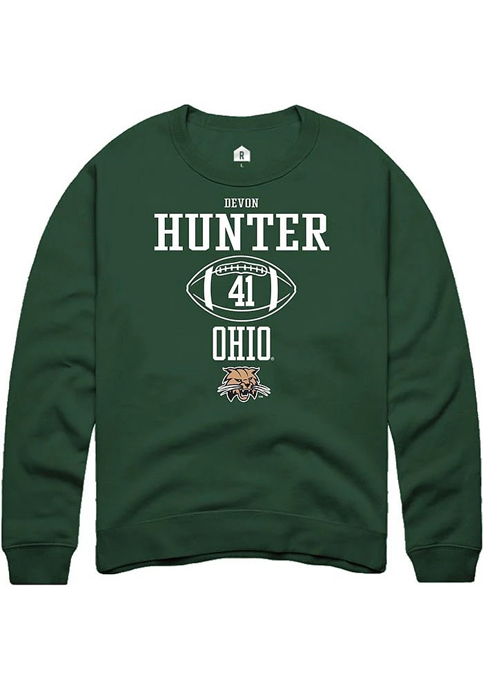 Devon Hunter Rally Ohio Bobcats Mens NIL Sport Icon Long Sleeve Crew Sweatshirt