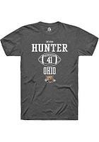 Devon Hunter  Ohio Bobcats Dark Grey Rally NIL Sport Icon Short Sleeve T Shirt