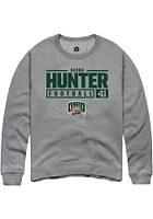 Devon Hunter  Rally Ohio Bobcats Mens Graphite NIL Stacked Box Long Sleeve Crew Sweatshirt