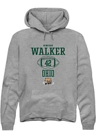 Donovan Walker  Rally Ohio Bobcats Mens Graphite NIL Sport Icon Long Sleeve Hoodie